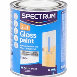 Spectrum 2-in-1 hoogglans verf wit