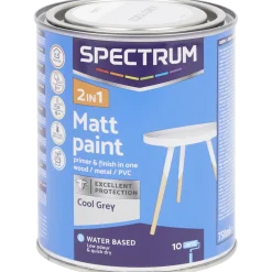 Spectrum 2-in-1 matte verf cool grey