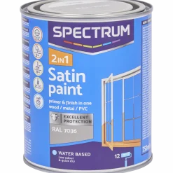 Spectrum 2-in-1 zijdeglanslak RAL 7036