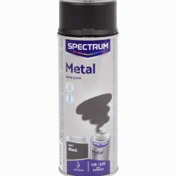Spectrum spuitverf voor metaal mat zwart