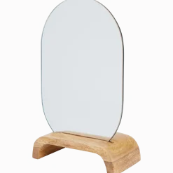 Spiegel op houten voet