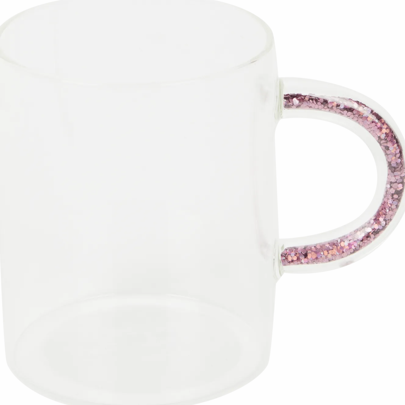 Theeglas met glitter