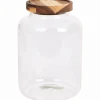 Voorraadpot met houten deksel