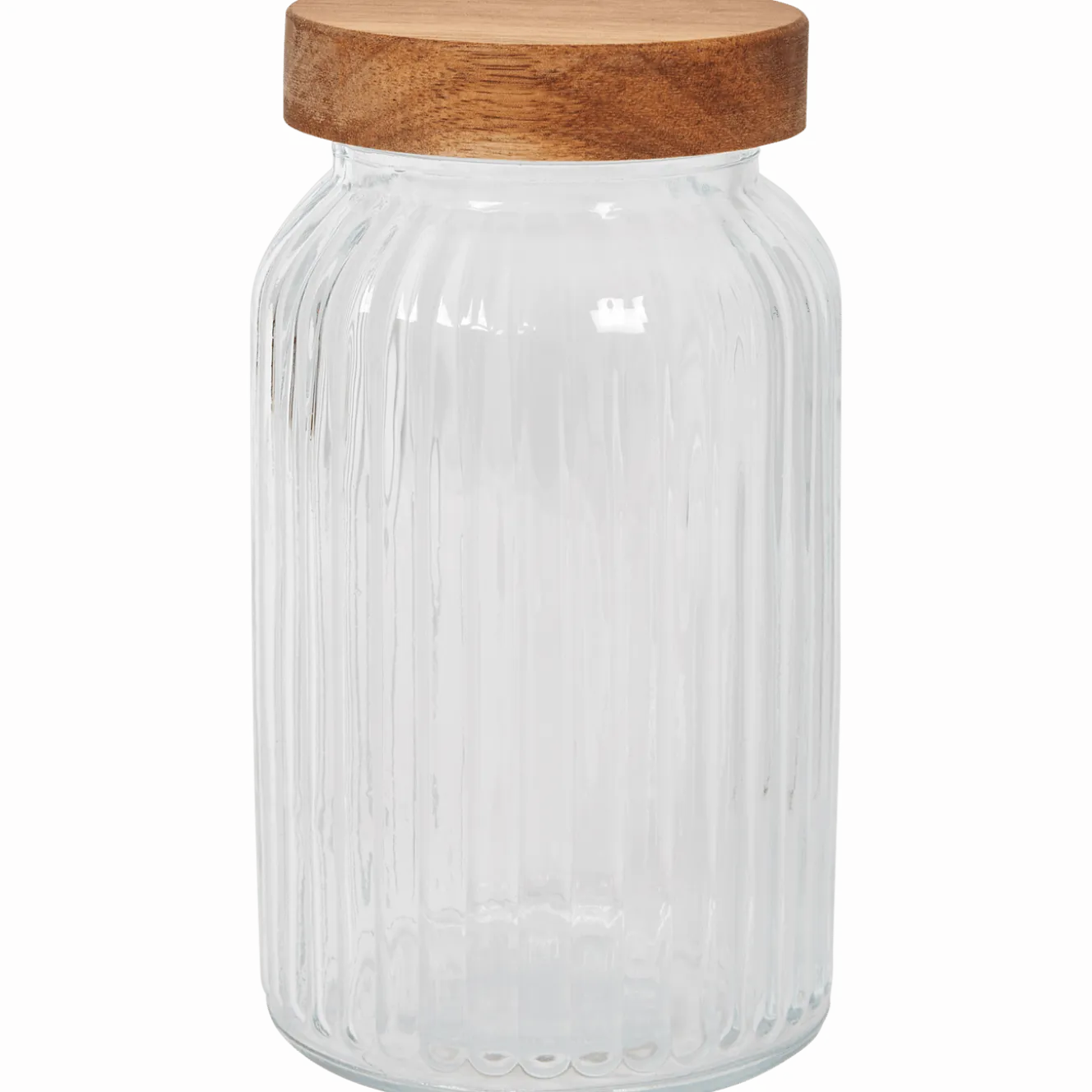 Voorraadpot met houten deksel