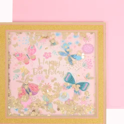 Wenskaart met confetti